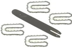 35 cm / 1,3 mm / 3/8" / 50 TG Sværd + 4 kæde for Stihl MS 171 MS 181 MS 211