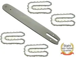 37 cm 1,6 mm 0,325" 62 TG Sværd + 4 kæde for Stihl 026 AV MS260 motorsav