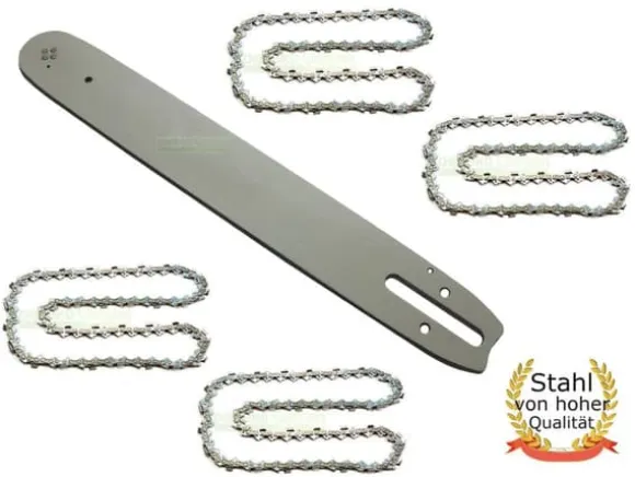 37 cm 1,6 mm 0,325" 62 TG Sværd + 4 kæde for Stihl 026 AV MS260 motorsav