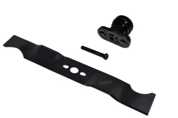 46 CM plæneklipper kniv + knivholder + kile + skrue til Fuxtec plæneklipper med drivfunktion