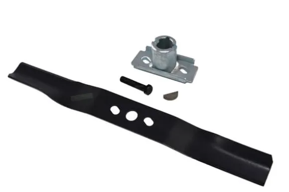 51 CM plæneklipper kniv + knivholder + kile + skrue til Brast