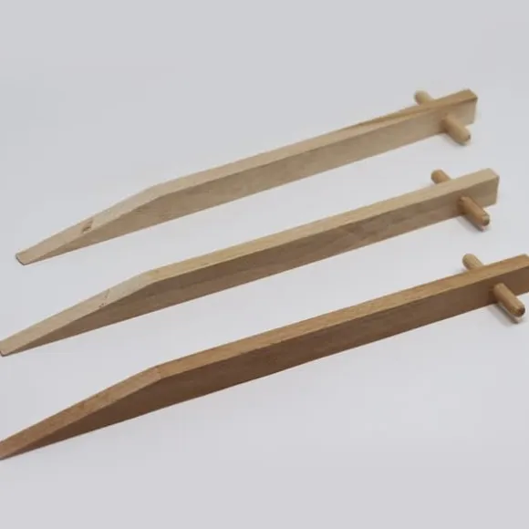 50 Jordanker lavet af bøgetræ I Træ Jordanker Træstolpe Fastgørelsesanker