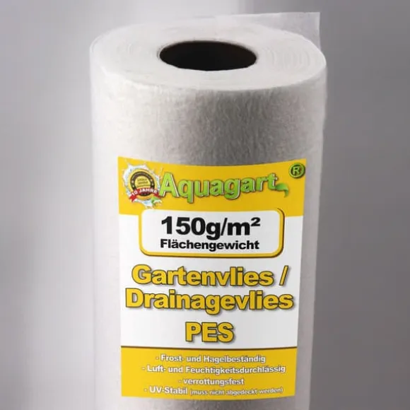 450 m² Havefleece Ukrudtsbekæmpelsesstof Drænfleece 150 g 2 m bred