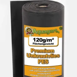 175 m² Havefleece Ukrudtsbekæmpelsesstof Mulchstof Ukrudtsbekæmpelsesmembran Geotexilmembran 120 g 1 m w.