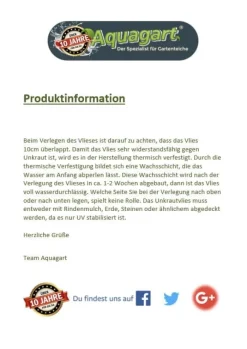 80 m² Havefleece Ukrudtsbekæmpelsesstof Ukrudtsforing Mulchforing Mulchstof 150 g/m² 1 m w.