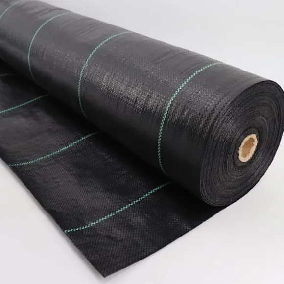 136 m² Ukrudtsbekæmpelsesmembran Ukrudtsforing Mulch liner 100 g 1 m bred Sort