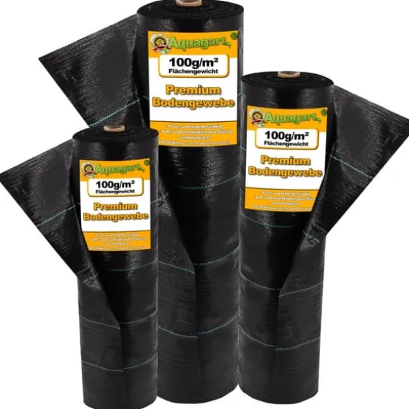120 m² Ukrudtsbekæmpelsesmembran Ukrudtsforing Mulch liner 100 g 2 m bred