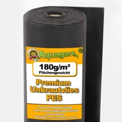 350 m² Ukrudtsbekæmpelsesstof Havefleece Mulchstof Fleece 180 g 2 m bred Premium kvalitet