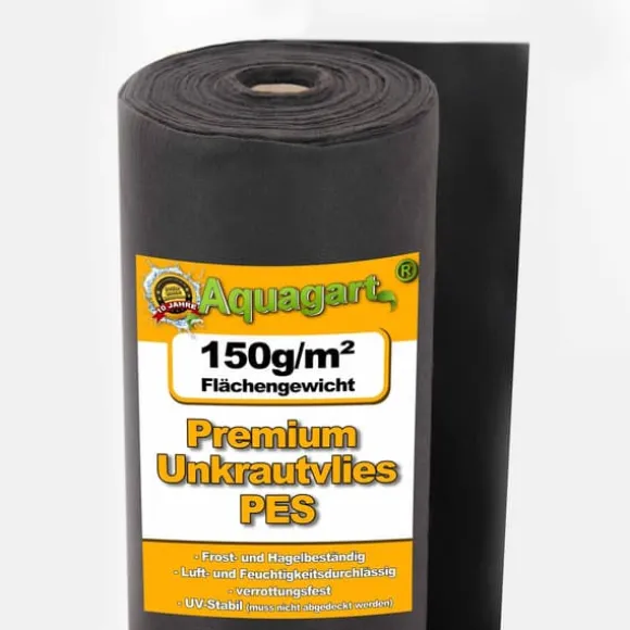 375 m² Ukrudtsbekæmpelsesstof Havefleece Mulchstof Ukrudtsbekæmpelsesmembran 150 g 1 m bred PES
