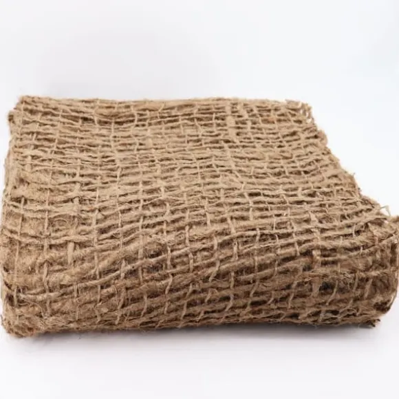 120 m x 1,2 m Skråmåtte Bankmåtte til Pond liner Jutestof 500 g 1,2 m b.