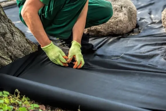 125 m x 1 m Ukrudtsbekæmpelsesstof UV stabilt med 2 overflader Havefleece Mulchstof PES/PP