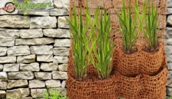 6 Planteposer Coir stof 8 Poser Bankmåtte Skråmåtte til Pond liner