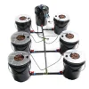 7 Spand Hydroponisk System, Effektiv Vandbrug,sort