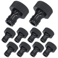 10 stk 15 mm gevindadapter Plastforseglbar holdbar slangeforbindelse til gårdhaveG3/4 indvendigt gevind