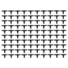 100 stk. 4/7 slangeforbindelse T-stykkeforbindelsesfittings til drypvandingssystem til haven