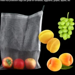 50 stk. beskyttelsesposer til planter og frugter med snørebånd mod insekter og haveredskaber 30*20 cm