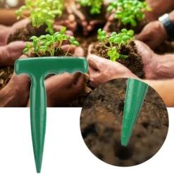 5 stk. håndholdt plastik havejord puncher gravning hulværktøj til frøplante transplantation plantning