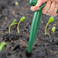 5 stk. håndholdt plastik havejord puncher gravning hulværktøj til frøplante transplantation plantning