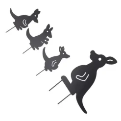 4 stk Jernkunst Dyredekoration Genial Multi Purpose Kangaroo Plugin Efterårsdekoration til gårdhave