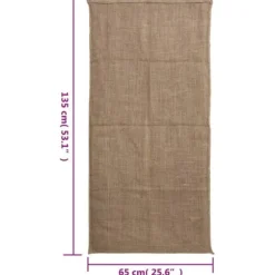 30 stk. jutesække - Multifunktionelle opbevaringssække | Størrelse: 65x135 cm | Materiale: 100% jute
