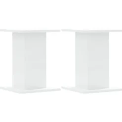 2 stk. plantestativer i konstrueret træ - Stabil og slidstærk | Størrelse: 30x30x40 cm | Farve: Hvid