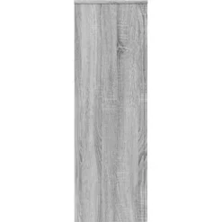 2 stk. robuste plantestativer i konstrueret træ | Farve: Grå sonoma-eg | Størrelse: 33x33x100 cm