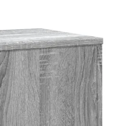 2 stk. robuste plantestativer i konstrueret træ | Farve: Grå sonoma-eg | Størrelse: 33x33x100 cm
