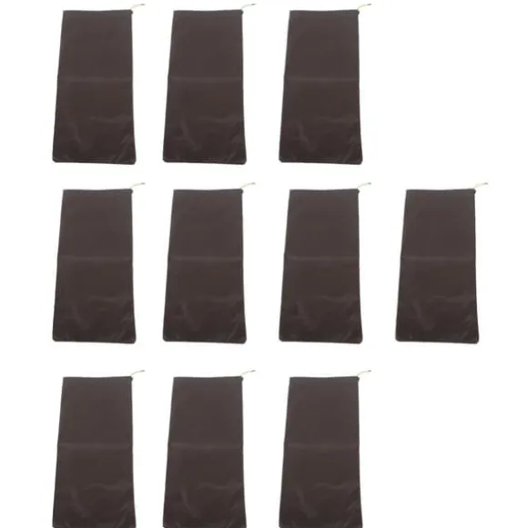 10 STK Sandløse Sandposer Snørebånd Flood Water Barriers Polyester 9,8x19,7in Dam Bag til Kælder Garage Anti Flood Coffee