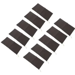 10 STK Sandløse Sandposer Snørebånd Flood Water Barriers Polyester 9,8x19,7in Dam Bag til Kælder Garage Anti Flood Coffee