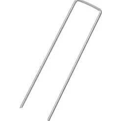 25 stk. U-facon jordpløkker - Galvaniseret stål | Størrelse: 15x3,5 cm