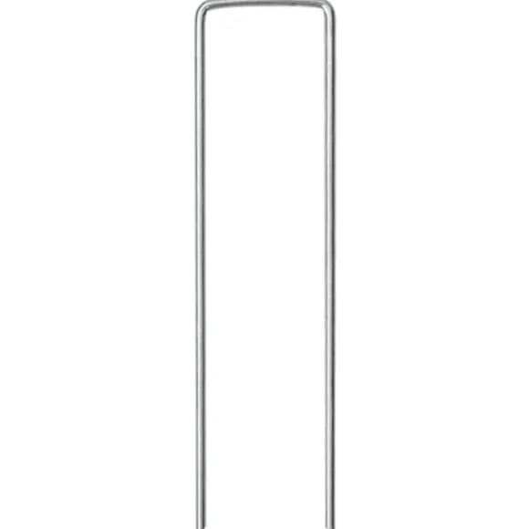 25 stk. U-facon jordpløkker - Galvaniseret stål | Størrelse: 15x3,5 cm