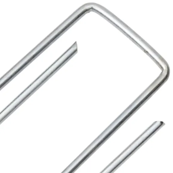 25 stk. U-facon jordpløkker - Galvaniseret stål | Størrelse: 15x3,5 cm