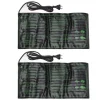 2 stk Vandtæt frøplante varmemåtte Plante frøspiring Vækst Konstant temperatur Pad EU-stik 220‑240V