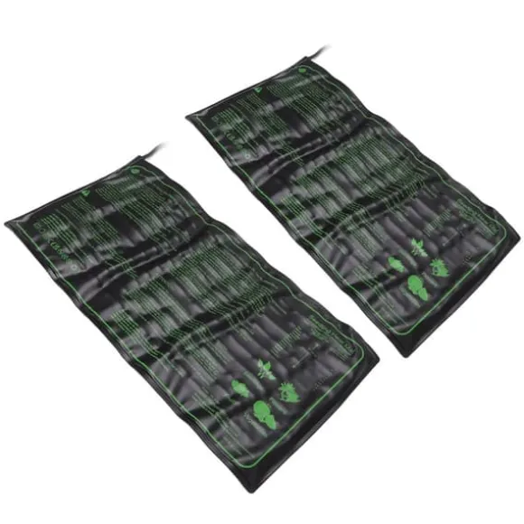 2 stk Vandtæt frøplante varmemåtte Plante frøspiring Vækst Konstant temperatur Pad EU-stik 220‑240V