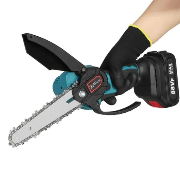 6 tommer akku motorsav motor motorsav motorsav Mini elektrisk enhåndssav med 1 batteri