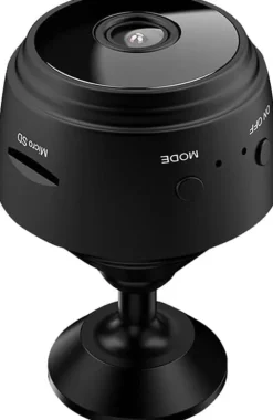 A9 WiFi Minikamera HD 1080p Trådløs Videooptager Lydoptager Sikkerhedsovervågningskamera Smart Home til Baby og Kæledyr (Farve: Sort)
