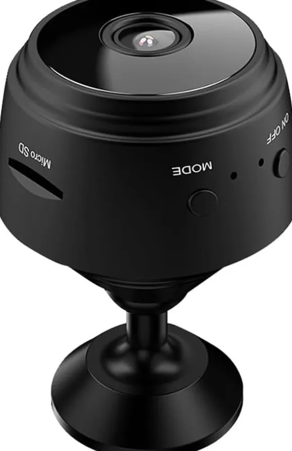 A9 WiFi Minikamera HD 1080p Trådløs Videooptager Lydoptager Sikkerhedsovervågningskamera Smart Home til Baby og Kæledyr (Farve: Sort)