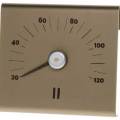 Afslappet sauna termometer, aluminium, champagne