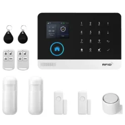 Alarm Sikkerhedssystem, Smart Home Integration, Fjernovervågning,EU Stik, 4G WiFi Kit B