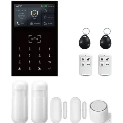 Alarm System Kit, Trådløs Forbindelse, Smart Home Integration, 4G WiFi Kit B, EU Stik