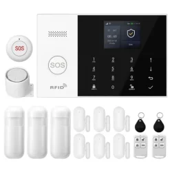 Alarm System, Smart Home Integration, App Kontrol,EU Stik, 4G WiFi Kit D