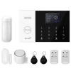 Alarm System, Trådløs Forbindelse, Smart Home Kompatibilitet,EU Stik, 2G GSM WiFi Kit A