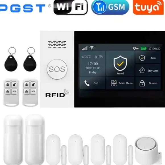 Alarm System, Trådløs Forbindelse, App Kontrol,2G-C, EU stik