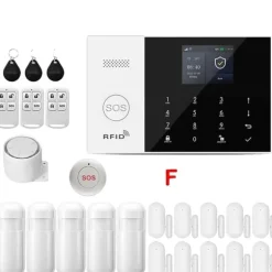 Alarm System, Trådløs Forbindelse, Smart Home Kompatibilitet,F-2G-EU