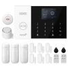 Alarm System, Trådløs Forbindelse, Smart Home Kompatibilitet,EU Stik, 2G GSM WiFi Kit D