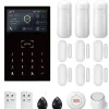 Alarm System, Trådløs Forbindelse, Smart Home Kompatibilitet,EU Stik, 2G GSM Kit D