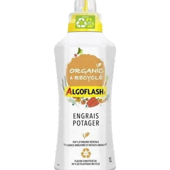 ALGOFLASH NATURASOL NATURASOL Flydende vegetabilsk gødning - Økologisk og genanvendt - 1L