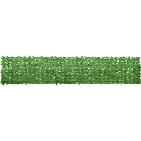 Altanafskærmning med grønne blade - Privatlivsskærm | Størrelse: 400x75 cm