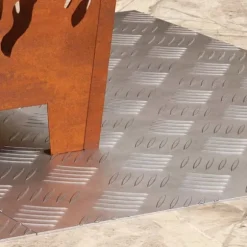 Aluminium Checker Plader - Skridsikre Trappetrin | 70 x 50 cm | Farve: Sølv
