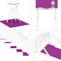 Aluminium Checker Plader - Skridsikre Trappetrin | Størrelse: 90x40 cm | Farve: Sølv